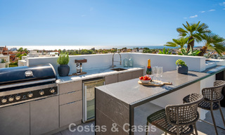 Maison avec vue panoramique sur la mer à vendre dans un complexe résidentiel sécurisé à Nueva Andalucia, Marbella 788608 