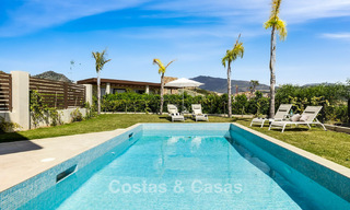 Villa de luxe prêt à emménager, architecture moderne et vue panoramique sur la mer, à vendre à Marbella - Benahavis 788927 