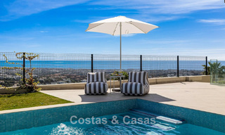 Villa de luxe prêt à emménager, architecture moderne et vue panoramique sur la mer, à vendre à Marbella - Benahavis 788930 