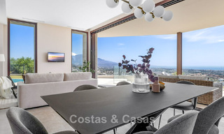 Villa de luxe prêt à emménager, architecture moderne et vue panoramique sur la mer, à vendre à Marbella - Benahavis 788934 