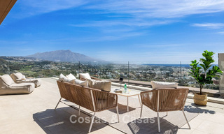 Villa de luxe prêt à emménager, architecture moderne et vue panoramique sur la mer, à vendre à Marbella - Benahavis 788938 