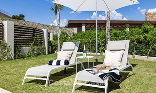 Villa de luxe prêt à emménager, architecture moderne et vue panoramique sur la mer, à vendre à Marbella - Benahavis 788951 