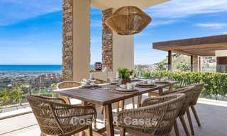 Villa de luxe prêt à emménager, architecture moderne et vue panoramique sur la mer, à vendre à Marbella - Benahavis 788955 