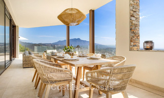 Villa de luxe prêt à emménager, architecture moderne et vue panoramique sur la mer, à vendre à Marbella - Benahavis 788956 