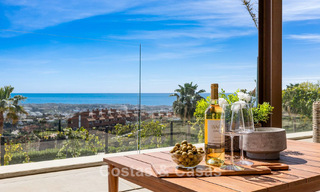 Villa de luxe prêt à emménager, architecture moderne et vue panoramique sur la mer, à vendre à Marbella - Benahavis 788961 