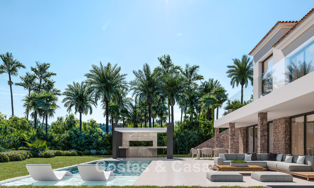 Luxueuse villa méditerranéenne moderne, entièrement rénovée, à vendre au cœur de Nueva Andalucia, Marbella 789052