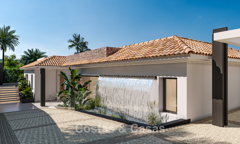 Luxueuse villa méditerranéenne moderne, entièrement rénovée, à vendre au cœur de Nueva Andalucia, Marbella 789053