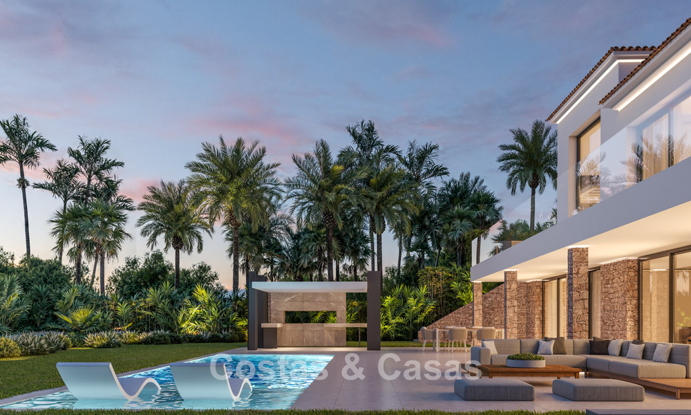 Luxueuse villa méditerranéenne moderne, entièrement rénovée, à vendre au cœur de Nueva Andalucia, Marbella 789056