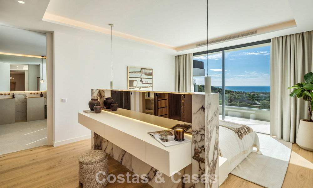 Magnifique villa d'architecte avec vue mer spectaculaire à vendre à Elviria, à l'est du centre de Marbella 789094