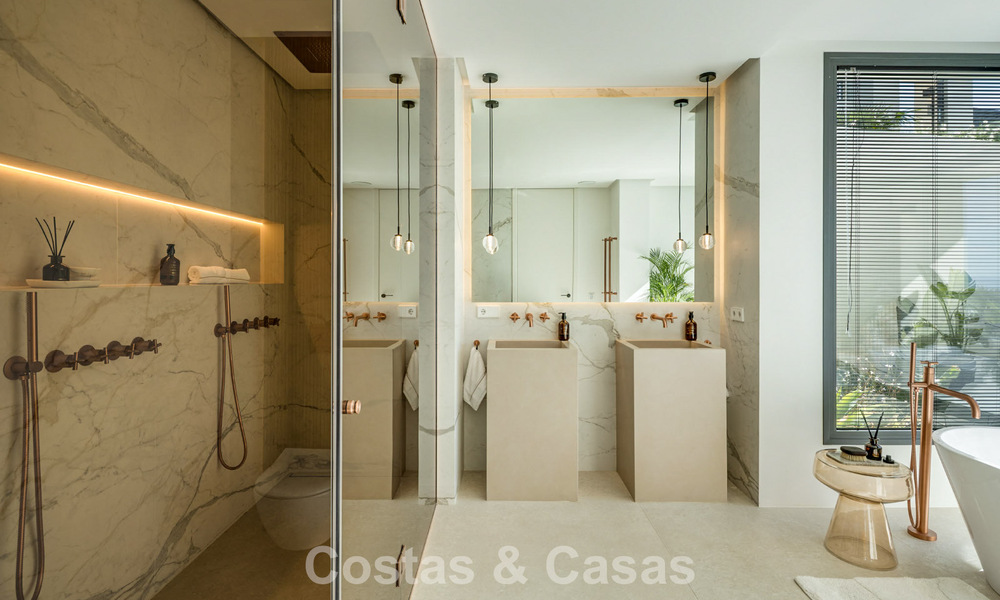 Magnifique villa d'architecte avec vue mer spectaculaire à vendre à Elviria, à l'est du centre de Marbella 789097