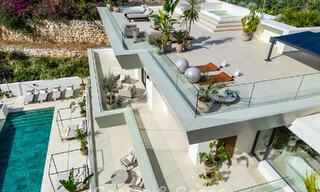 Magnifique villa d'architecte avec vue mer spectaculaire à vendre à Elviria, à l'est du centre de Marbella 789104 