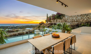 Magnifique villa d'architecte avec vue mer spectaculaire à vendre à Elviria, à l'est du centre de Marbella 789122 