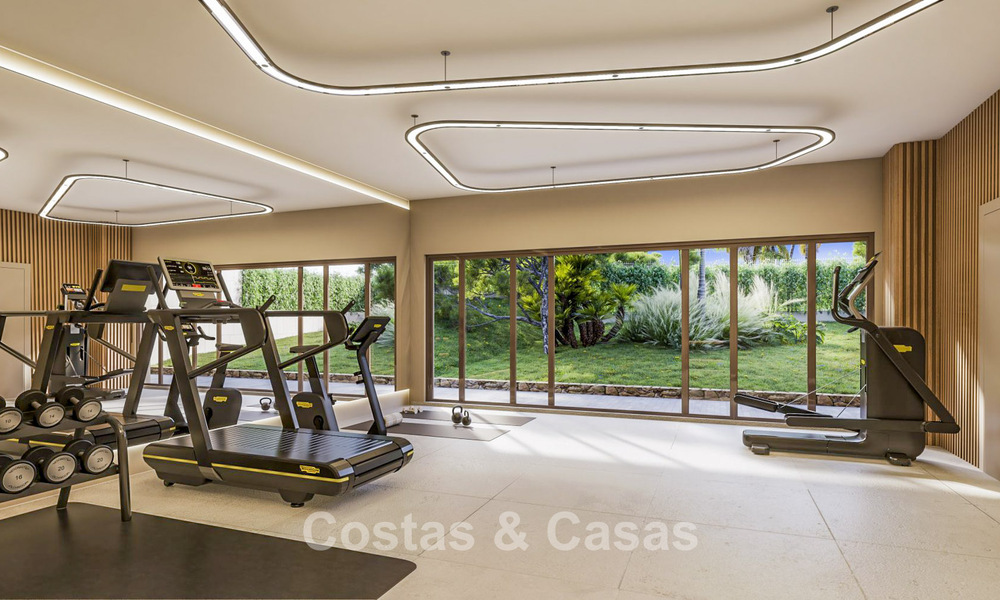 Appartements contemporains neufs à vendre en bordure du parcours de golf à Mijas, Costa del Sol 791142
