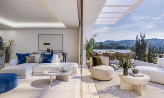 Appartements contemporains neufs à vendre en bordure du parcours de golf à Mijas, Costa del Sol 791148 
