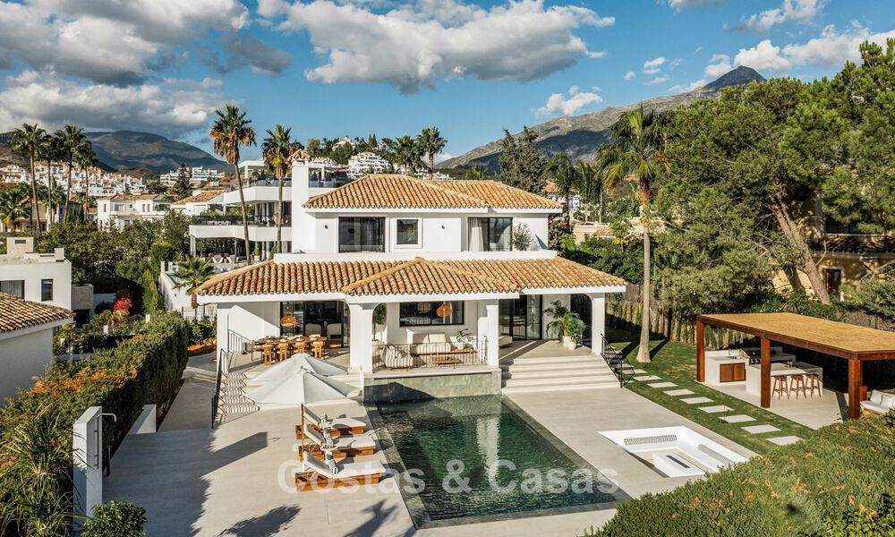Villa moderne-méditerranéenne avec vue sur la mer à vendre dans un quartier privilégié de Nueva Andalucía, Marbella 789649