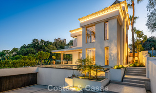 Impressionnante villa de luxe avec vue sur le golf et la mer à vendre à La Quinta, Benahavis - Marbella 790180 