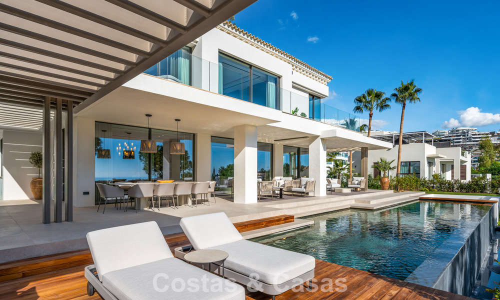 Impressionnante villa de luxe avec vue sur le golf et la mer à vendre à La Quinta, Benahavis - Marbella 790198