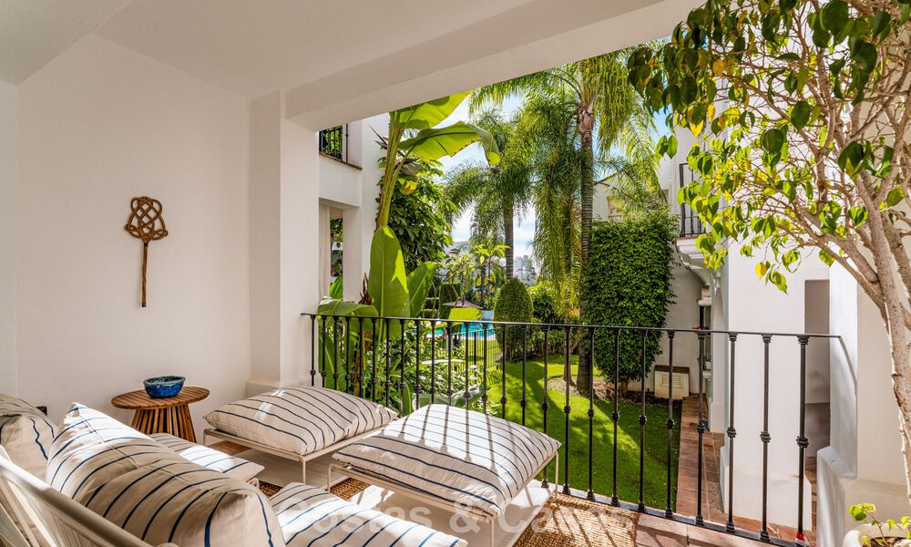 Appartement rénové de manière moderne à vendre dans un magnifique complexe de Sierra Blanca sur le Golden Mile de Marbella 790298