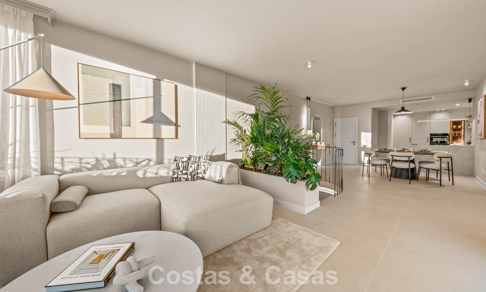 Appartement duplex contemporain rénové, à vendre avec vue sur les terrains de golf à La Quinta, Marbella - Benahavís 790503