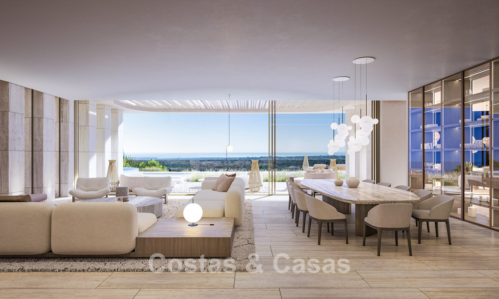 Nouvelle villa de design haut de gamme à vendre avec vue sur la mer dans un domaine sécurisé à Sotogrande, Costa del Sol 790682