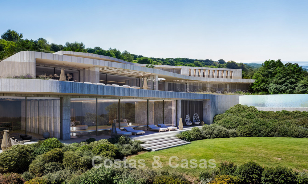 Nouvelle villa de design haut de gamme à vendre avec vue sur la mer dans un domaine sécurisé à Sotogrande, Costa del Sol 790685
