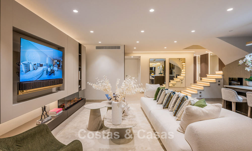 Penthouse à vendre avec vue sur la mer dans un complexe emblématique en première ligne de plage entre Marbella et Estepona 790880