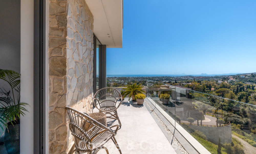 Villa au design avant-gardiste à vendre avec vue panoramique sur la mer, au sein d’un prestigieux resort de golf, Marbella - Benahavís 791031