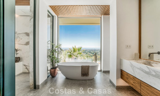 Villa au design avant-gardiste à vendre avec vue panoramique sur la mer, au sein d’un prestigieux resort de golf, Marbella - Benahavís 791037 