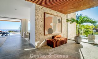 Villa au design avant-gardiste à vendre avec vue panoramique sur la mer, au sein d’un prestigieux resort de golf, Marbella - Benahavís 791046 