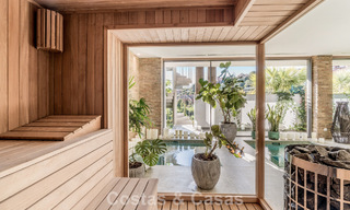 Villa au design avant-gardiste à vendre avec vue panoramique sur la mer, au sein d’un prestigieux resort de golf, Marbella - Benahavís 791051 