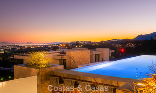 Villa au design avant-gardiste à vendre avec vue panoramique sur la mer, au sein d’un prestigieux resort de golf, Marbella - Benahavís 791074 