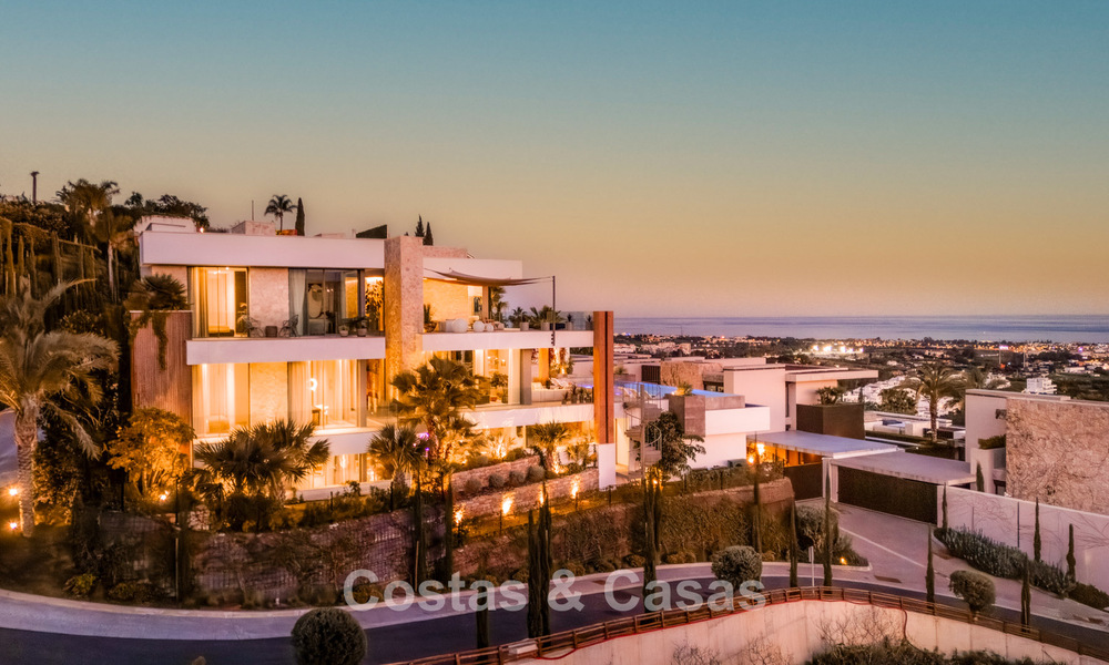 Villa au design avant-gardiste à vendre avec vue panoramique sur la mer, au sein d’un prestigieux resort de golf, Marbella - Benahavís 791078