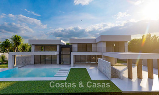 Villa high-tech avec vue panoramique sur la mer à vendre dans un environnement golfique prisé à proximité du centre d’Estepona 791416 