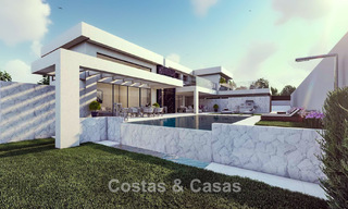 Villa high-tech avec vue panoramique sur la mer à vendre dans un environnement golfique prisé à proximité du centre d’Estepona 791417 