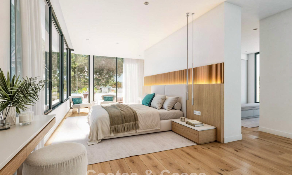 Villa high-tech avec vue panoramique sur la mer à vendre dans un environnement golfique prisé à proximité du centre d’Estepona 791420