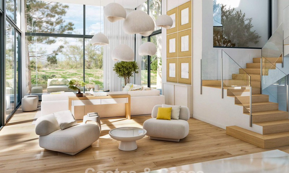 Villa high-tech avec vue panoramique sur la mer à vendre dans un environnement golfique prisé à proximité du centre d’Estepona 791421