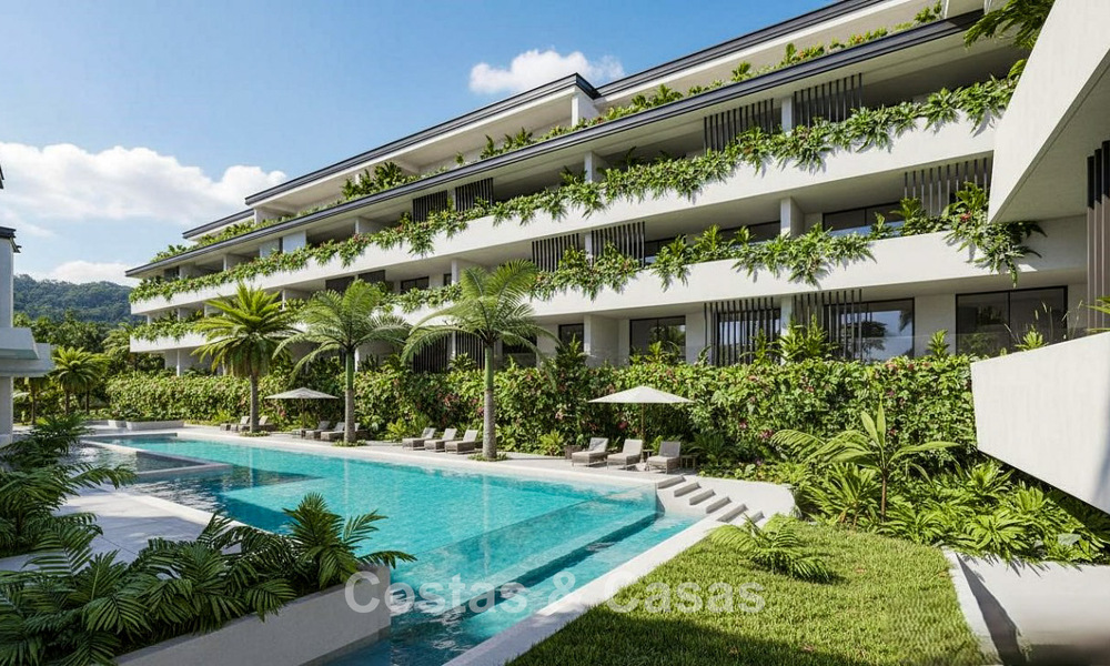 Appartements de luxe exclusifs en première ligne de golf avec vue Mer à Mijas, Costa del Sol 791291