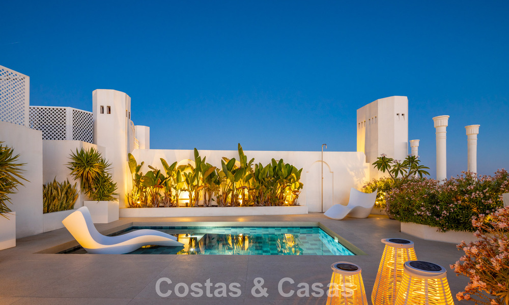 Penthouse duplex exclusif avec piscine privée et vue panoramique sur la mer à vendre sur la Golden Mile de Marbella 791647