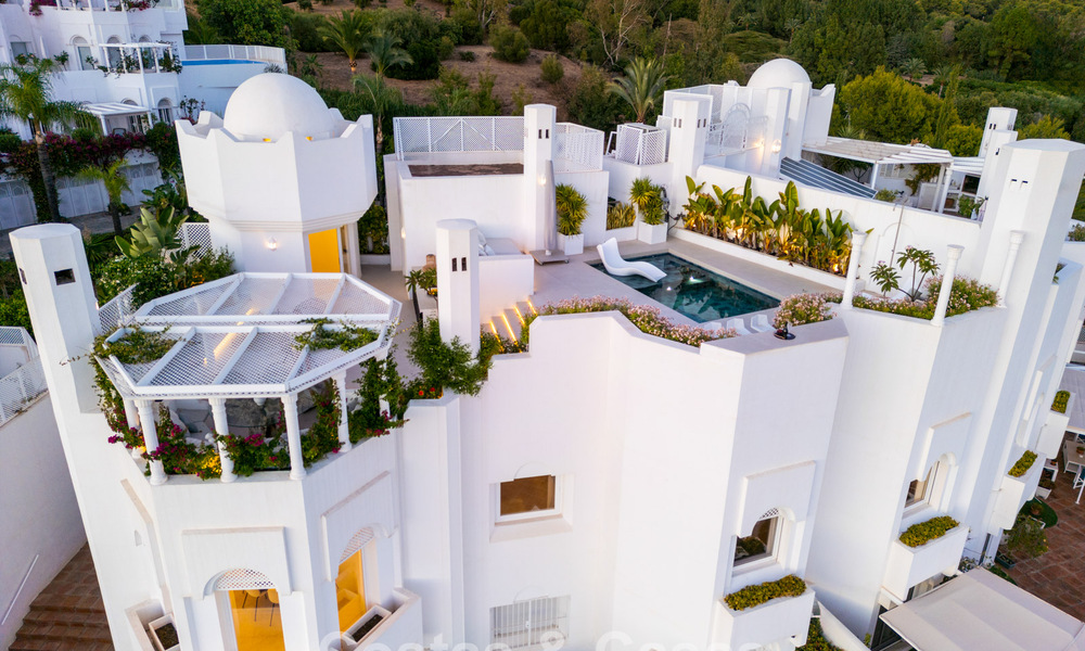 Penthouse duplex exclusif avec piscine privée et vue panoramique sur la mer à vendre sur la Golden Mile de Marbella 791648