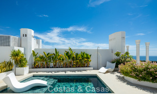 Penthouse duplex exclusif avec piscine privée et vue panoramique sur la mer à vendre sur la Golden Mile de Marbella 791660 