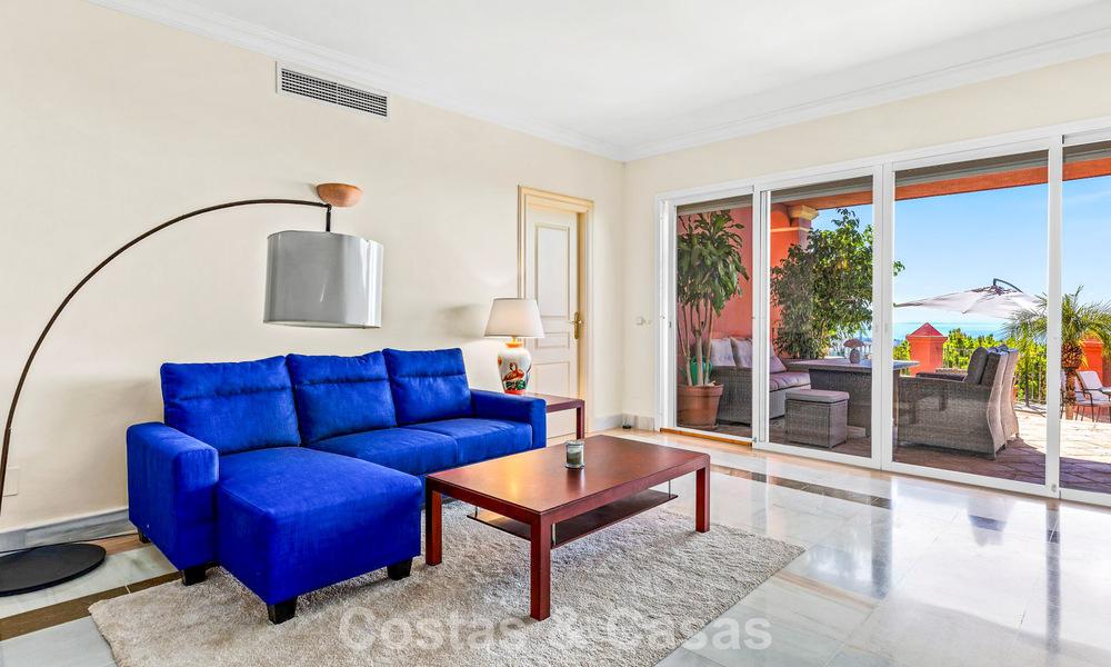 Appartement spacieux et prêt à emménager avec vue panoramique sur la mer à vendre à Benahavís - Marbella 791733