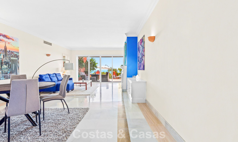 Appartement spacieux et prêt à emménager avec vue panoramique sur la mer à vendre à Benahavís - Marbella 791753