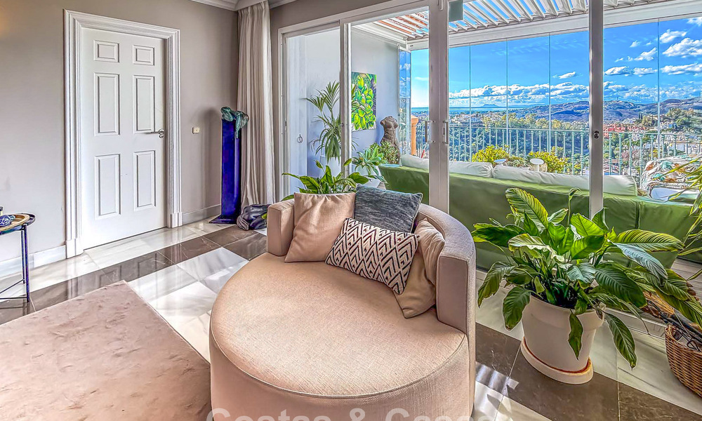 Penthouse prêt à emménager, avec vue sur la mer spectaculaire à vendre à Marbella - Benahavís 791789
