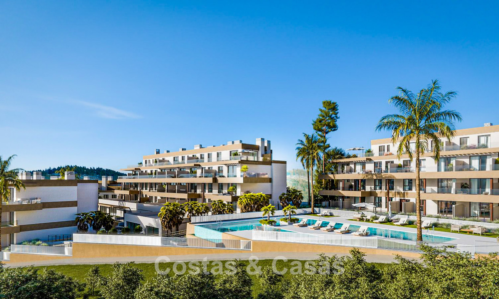 Nouveaux appartements modernes avec vues panoramiques sur la mer à Mijas Costa, Costa del Sol 791702