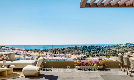 Nouveaux appartements modernes avec vues panoramiques sur la mer à Mijas Costa, Costa del Sol 791705