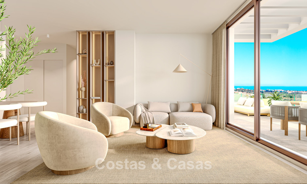 Appartements neufs élégants avec vue panoramique sur la mer à vendre à Mijas Costa, Costa del Sol 791716