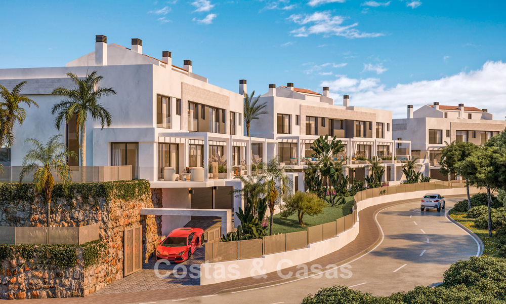 Villas mitoyennes modernes à vendre avec vues à 360°, Mijas Costa, Costa del Sol 791810