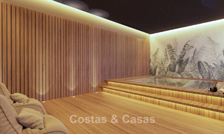 Maisons de ville contemporaines au design moderne à vendre dans un environnement golfique à Mijas Costa, Costa del Sol 791817 