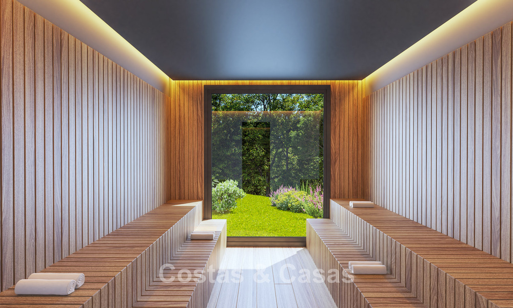 Maisons de ville contemporaines au design moderne à vendre dans un environnement golfique à Mijas Costa, Costa del Sol 791818