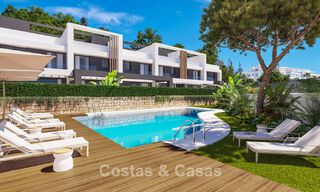 Maisons de ville contemporaines au design moderne à vendre dans un environnement golfique à Mijas Costa, Costa del Sol 791820 